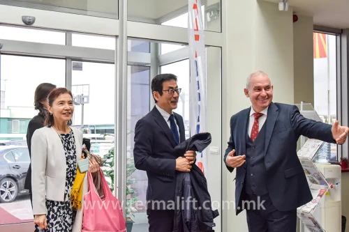 Visit of the Japanese ambassador of Macedonia in Thermalift - Sawada Hironori